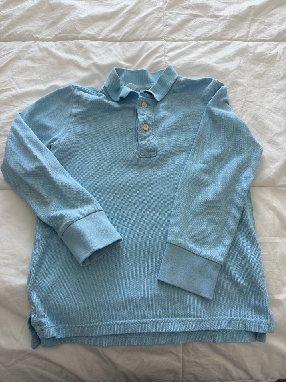 GAP Light Blue Long Sleeve Polo Top for Kids